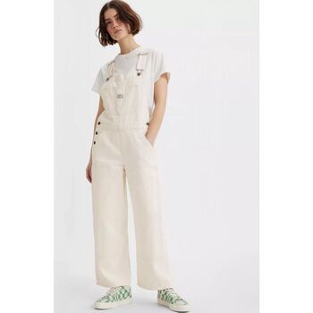 Kleidung Damen Overalls / Latzhosen Levi's A6079 0001 - BAGGY WORK-BARELI Weiss