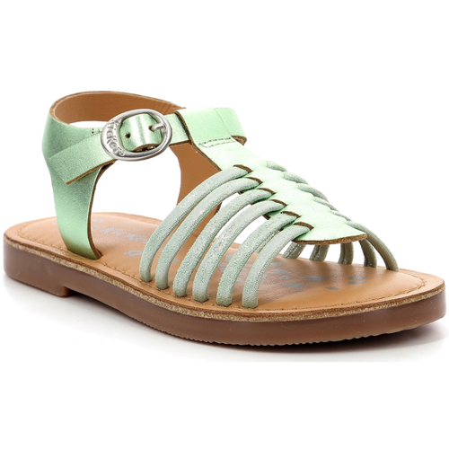 Schuhe Mädchen Sandalen / Sandaletten Kickers Premslim Grün
