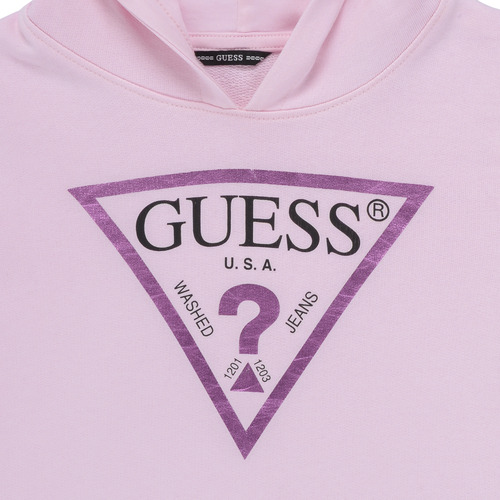 Guess HOODED LS FLEECE_CORE Rosa