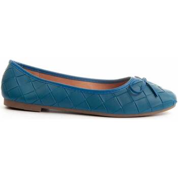 Schuhe Damen Ballerinas Leindia 87372 Blau
