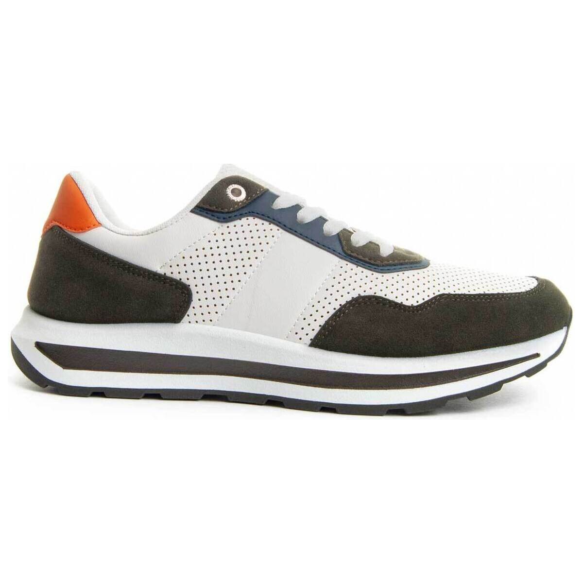Schuhe Herren Sneaker Low Leindia 88563 Weiss