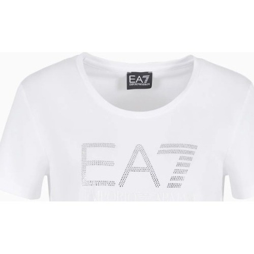 Kleidung Damen T-Shirts & Poloshirts Emporio Armani EA7 3DTT21TJFKZ Weiss
