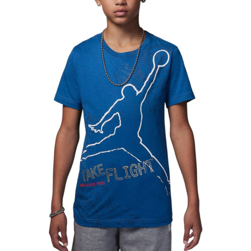 Kleidung Jungen T-Shirts Nike 95D006 Blau