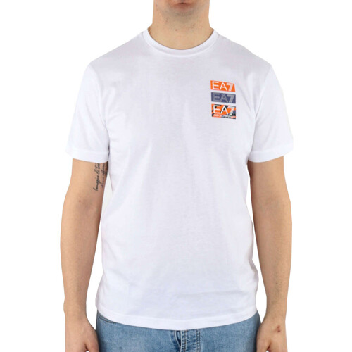 Kleidung Herren T-Shirts Emporio Armani EA7 3DPT12-PJ7BZ Weiss