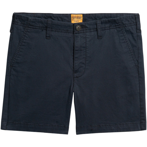 Kleidung Damen Shorts / Bermudas Superdry Short chino femme Blau