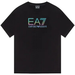 Kleidung Jungen T-Shirts Emporio Armani EA7 3DBT53-BJ02Z Schwarz