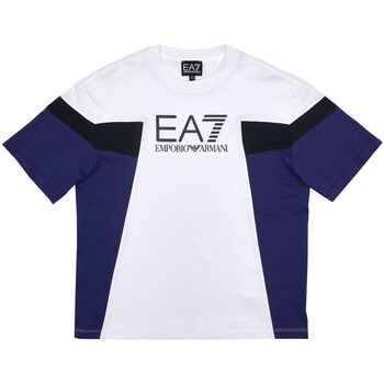 Kleidung Jungen T-Shirts Emporio Armani EA7 3DBT66-BJ02Z Weiss