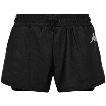 Kleidung Damen Shorts / Bermudas Kappa 37197ZW Schwarz