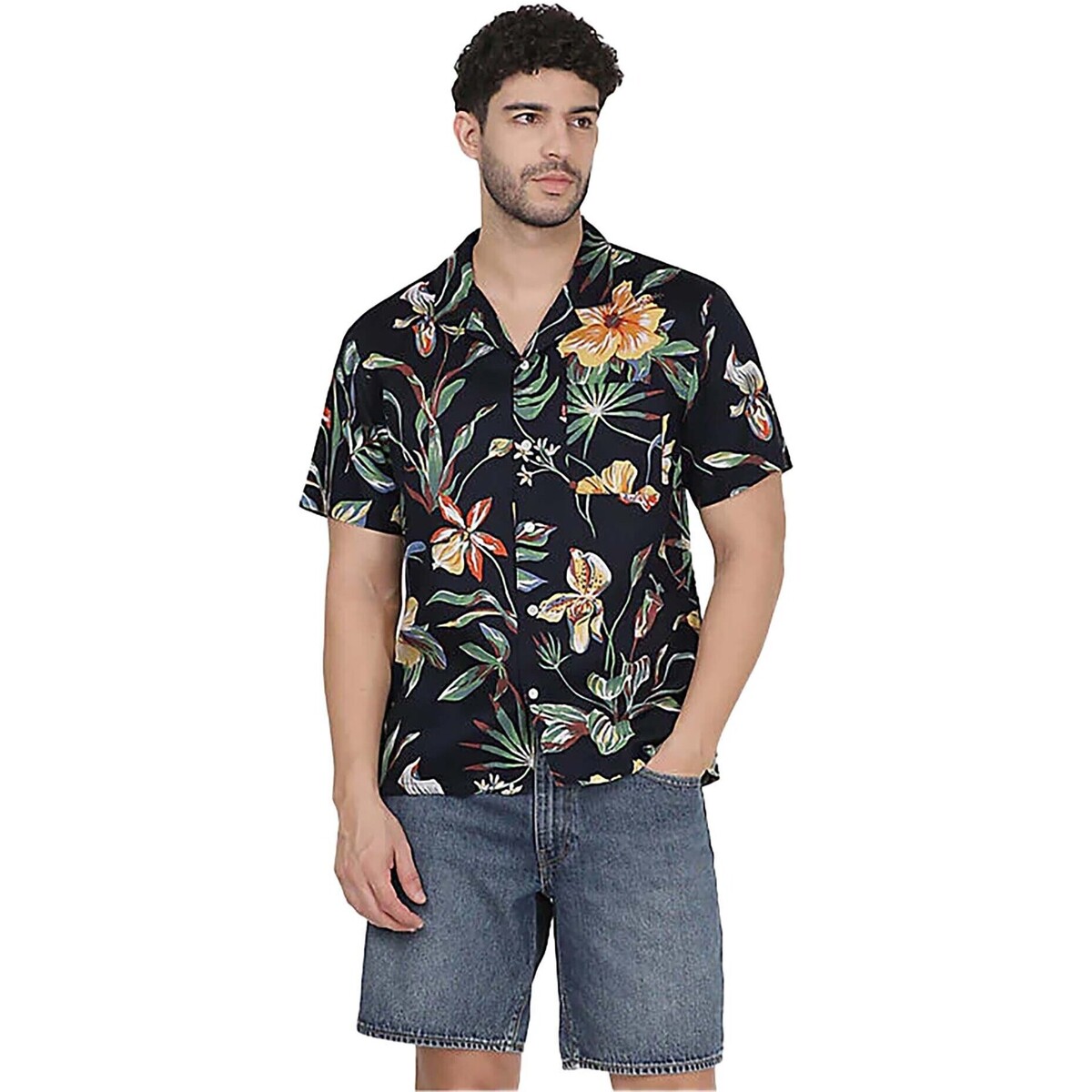 Kleidung Herren Langärmelige Hemden Levi's The Sunset Camp Shirt Nepenthe Floral Na Multicolor