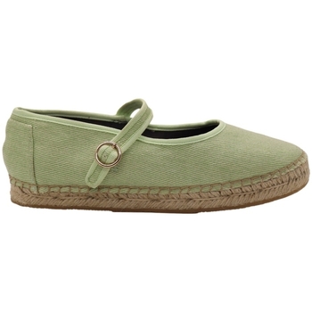 Schuhe Damen Leinen-Pantoletten mit gefloch Paez Raw Mary Jane Essential W - Essential Sage Grün