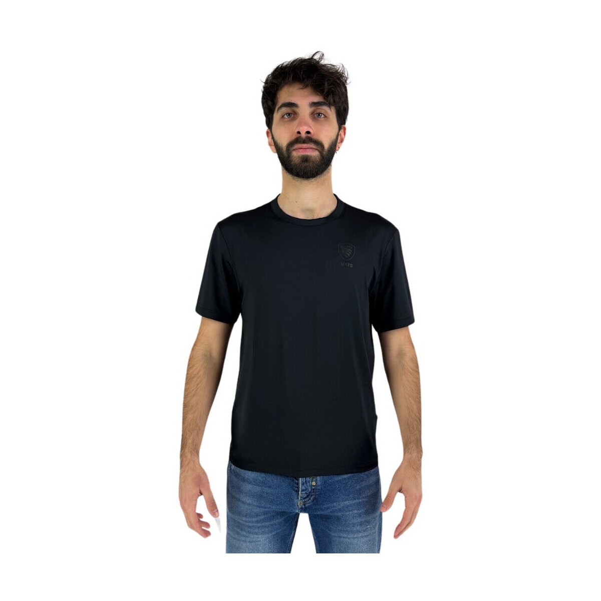 Kleidung Herren T-Shirts & Poloshirts Blauer 24SBLUH02140 Schwarz