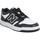 Schuhe Sneaker New Balance 480 Cuir Textile White Black Weiss