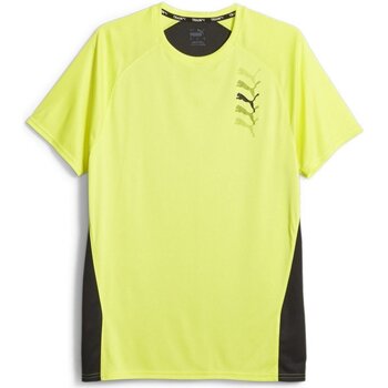 Kleidung Herren T-Shirts Puma Sport  Fit Logo Graphic Tee 523858/040 Gelb
