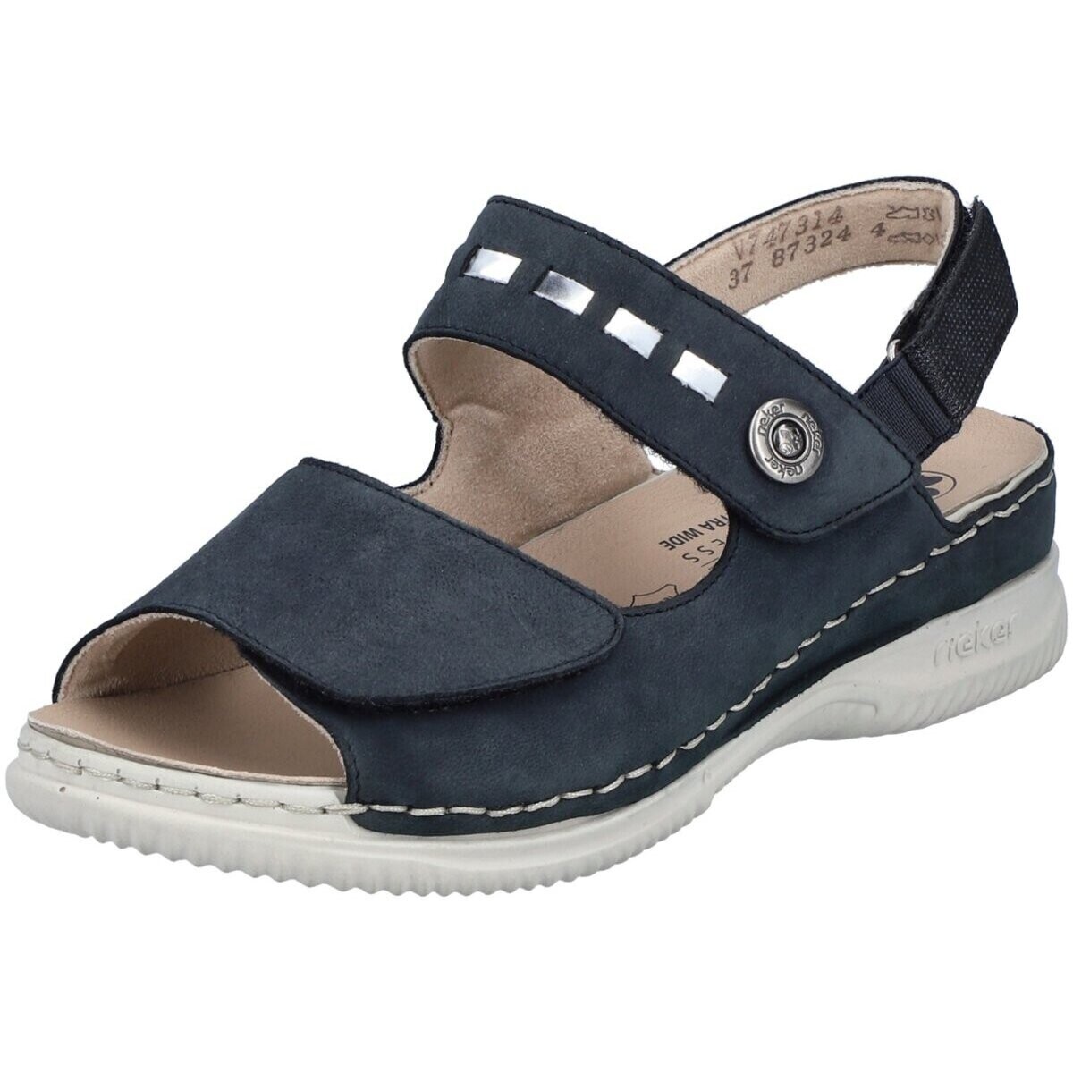 Schuhe Damen Sandalen / Sandaletten Rieker Sandaletten Talamon V7473-14 Blau