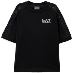 Kleidung Jungen T-Shirts Emporio Armani EA7 3DBT56-BJ02Z Schwarz