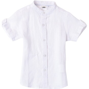 Kleidung Jungen Langärmelige Hemden Ido 48237 Weiss