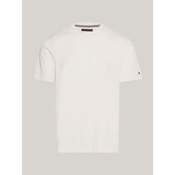 Kleidung Herren T-Shirts & Poloshirts Tommy Hilfiger MW0MW31526 MERCERIZED TEE-YBR WHITE Weiss
