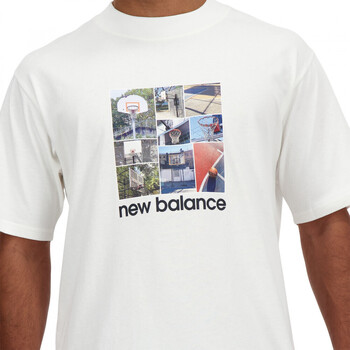 New Balance Hoops graphic t-shirt Weiss