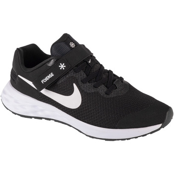 Schuhe Kinder Laufschuhe Nike Revolution 6 Fly Ease Schwarz