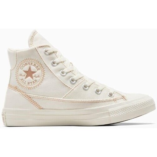 Schuhe Damen Sneaker Converse A04675C CHUCK TAYLOR ALL STAR PATCHWORK Weiss