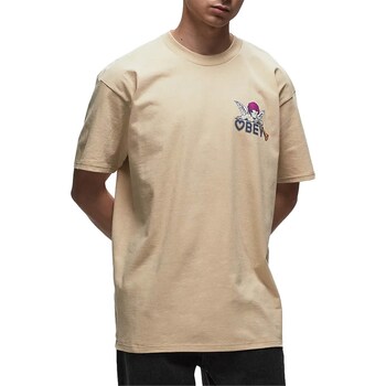 Kleidung Herren T-Shirts Obey 165263700 Beige