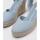 Schuhe Damen Leinen-Pantoletten mit gefloch Xti 142760 Blau