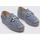 Schuhe Damen Leinen-Pantoletten mit gefloch Viguera 2114 Blau