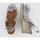 Schuhe Damen Leinen-Pantoletten mit gefloch Viguera 293 Silbern