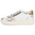Schuhe Damen Sneaker Low Meline MELISILVER Weiss / Gold / Silbern