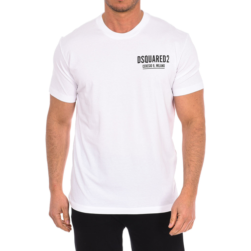 Kleidung Herren T-Shirts Dsquared S71GD1116-D20014-100 Weiss