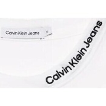 Kleidung Jungen Langarmshirts Calvin Klein Jeans IB0IB02032 Weiss