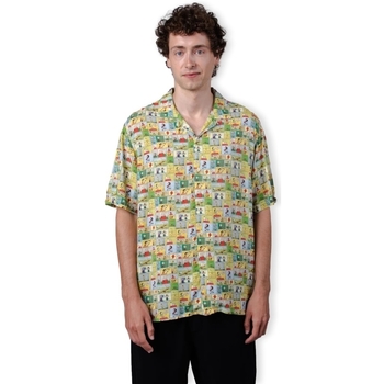 Brava Fabrics  Hemdbluse Peanuts Comic Aloha Shirt - Yellow