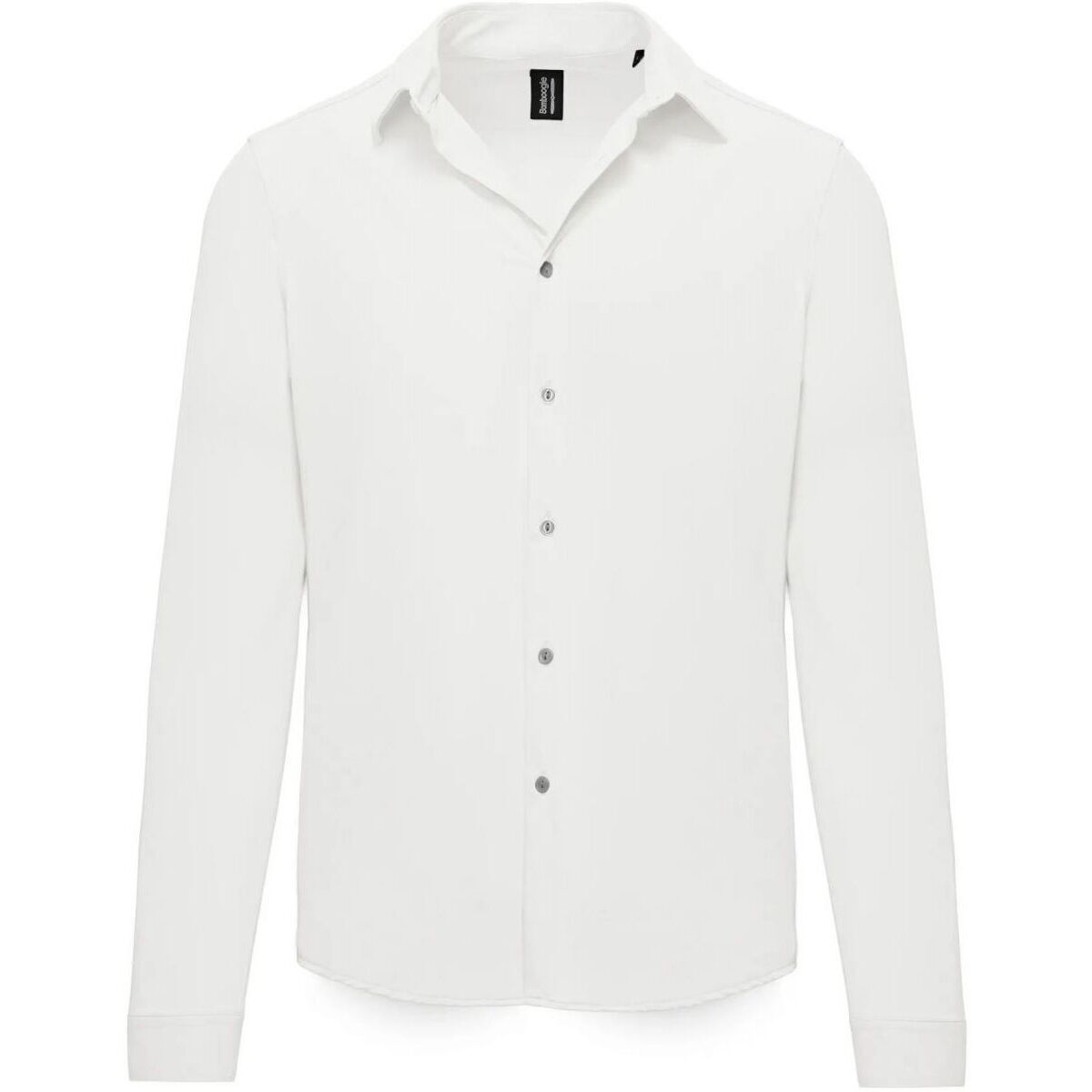 Kleidung Herren Langärmelige Hemden Bomboogie SM8581 TNP4-00 OPTIC WHITE Weiss