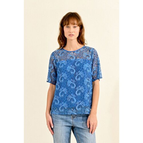 Kleidung Damen T-Shirts & Poloshirts Molly Bracken T507CP-BLUE Blau