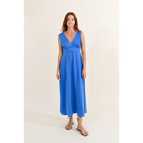 Kleidung Damen Kleider Molly Bracken T1747CE-COBALT BLUE Blau