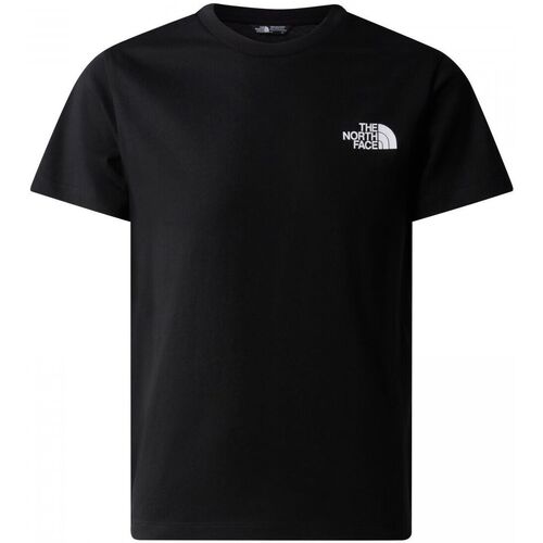 Kleidung Kinder T-Shirts & Poloshirts The North Face NF0A87T4 TEEN SS SIMPLE DOME TEE-JK3 BLACK Schwarz