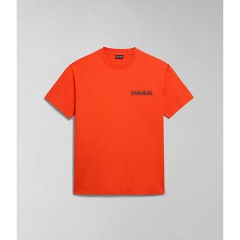 Kleidung Herren T-Shirts & Poloshirts Napapijri S-TAHI NPA4HQA-A63 ORANGE SPICY Orange