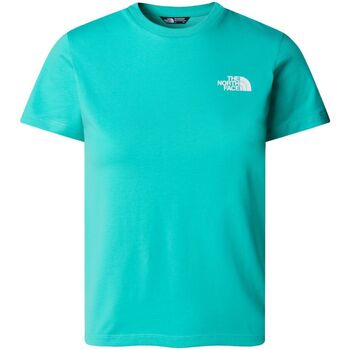Kleidung Kinder T-Shirts & Poloshirts The North Face NF0A87T4 TEEN SS SIMPLE DOME TEE-PIN DOME turchese
