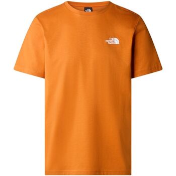 The North Face  T-Shirts & Poloshirts NF0A87NP M SS BOX NSE TEE-PCO ORANGE