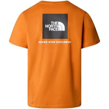 The North Face NF0A87NP M SS BOX NSE TEE-PCO ORANGE Orange
