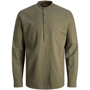 Kleidung Herren Langärmelige Hemden Jack & Jones 12248410 SUMMER TUNIC-DUSTY OLIVE Grün