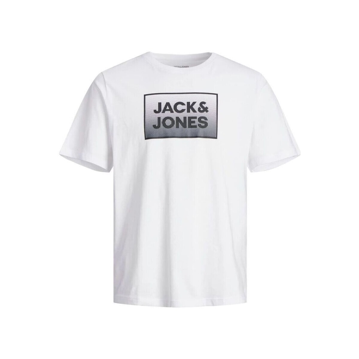 Kleidung Herren T-Shirts & Poloshirts Jack & Jones 12249331 STEEL-WHITE Weiss