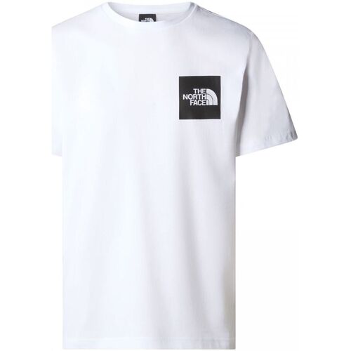 Kleidung Herren T-Shirts & Poloshirts The North Face NF0A87ND M SS FINE TEE-FN4 WHITE Weiss