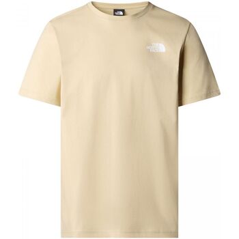 The North Face NF0A87NP M SS BOX NSE TEE-3X4 GRAVEL Beige
