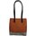 Taschen Damen Handtasche Gabor Mode Accessoires Martha, Zip shopper M, mixed c 010587 137 Braun