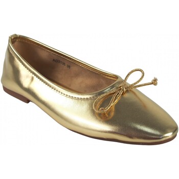 Bienve  Schuhe ad3136 goldener Damenschuh