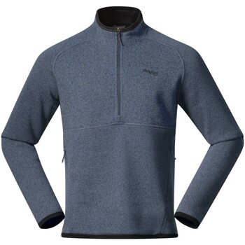 Kleidung Herren Pullover Bergans Sport Kamphaug Knitted Half Zip Orion Blue S 1090/21466 Blau