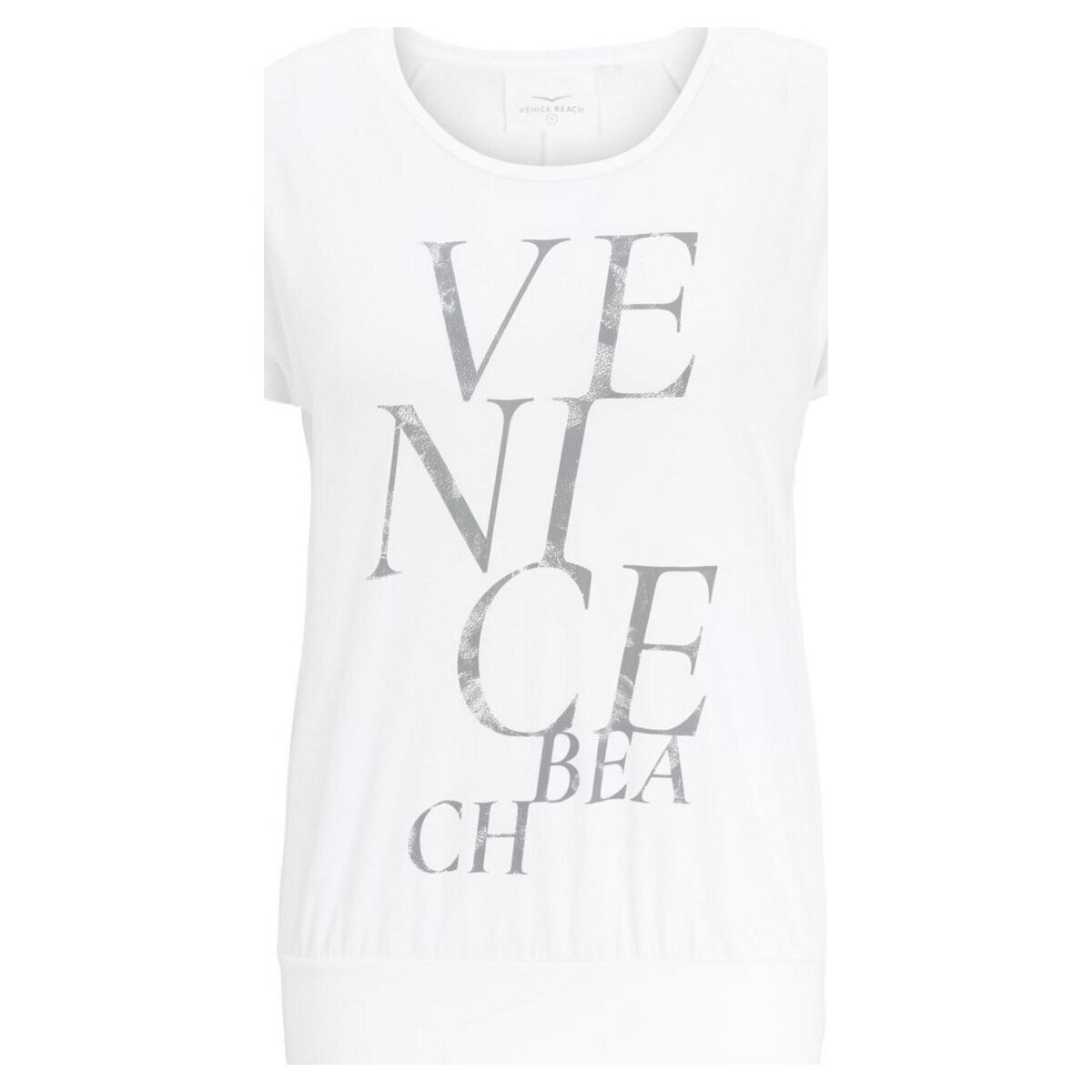 Kleidung Herren T-Shirts Venice Beach Sport VB_Nobel DL 02 T-Shirt 100031/100 Weiss