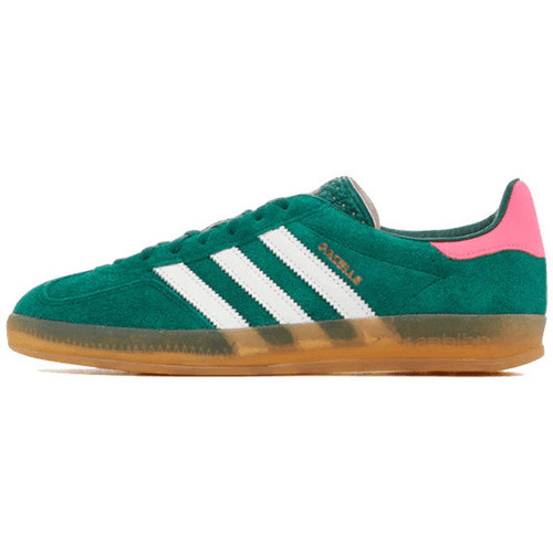 Schuhe Wanderschuhe adidas Originals Gazele Indoor Green Lucid Pink Grün