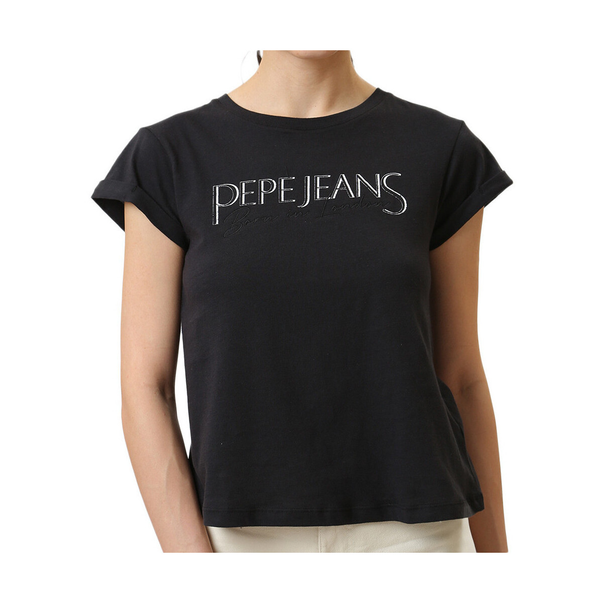 Kleidung Damen T-Shirts & Poloshirts Pepe jeans PL505751 Schwarz